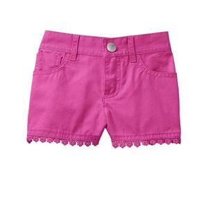 Fushia/ Purple Lace Trim Shorts